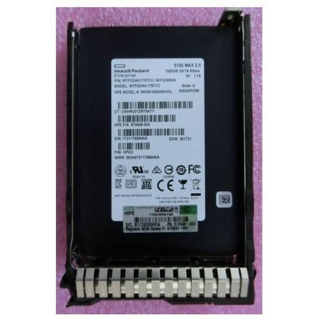 High-Performance HPE SSD 192TB 6G SATA MU SFF - Model 875867-001